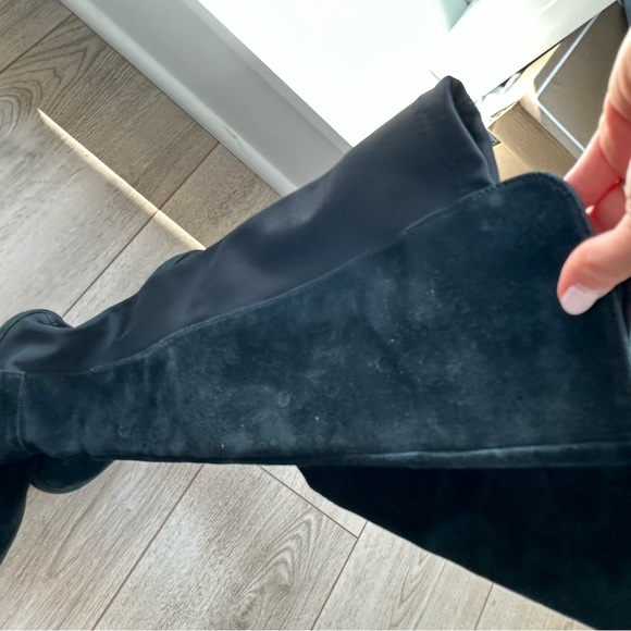 Black suede WATERPROOF high boots - Picture 3 of 3